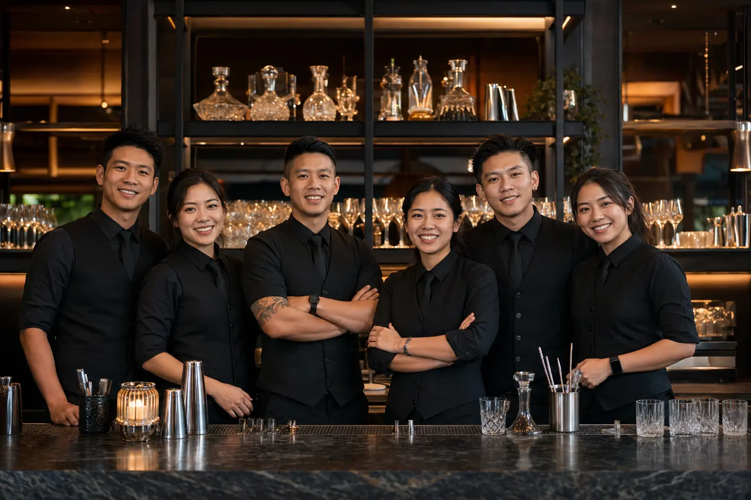 The My Bartender service team